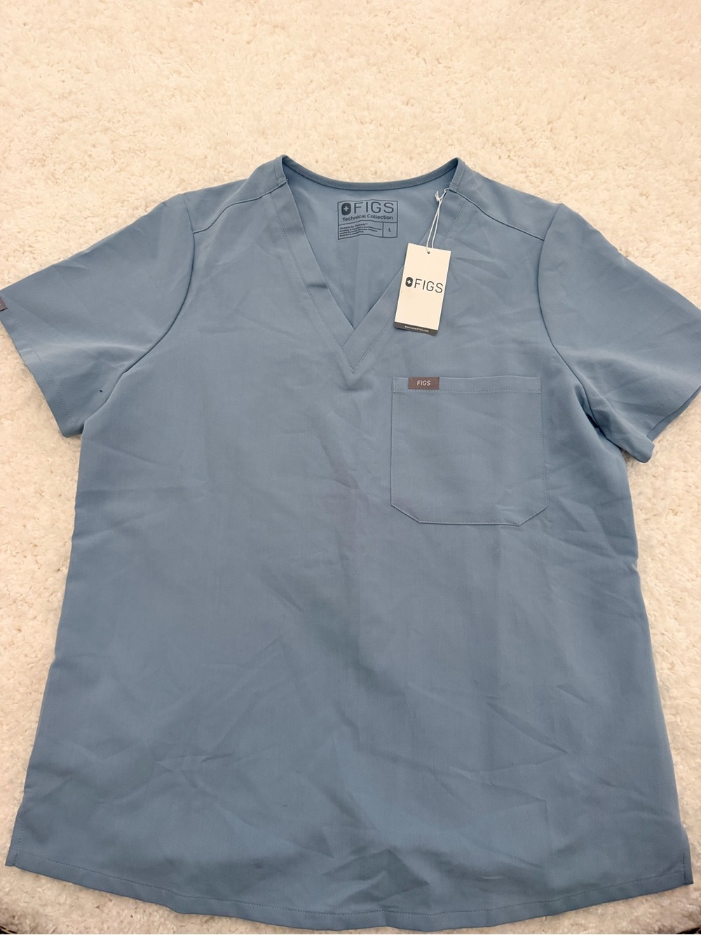 FIGS Women’s V-Neck Catarina One Pocket Scrub Top-Size L